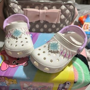 Frozen toddler girl crocs size 8